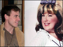 Dominic Shaw by the poster for Hairspray