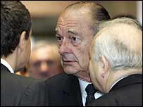 Chirac diğer AB liderleriyle