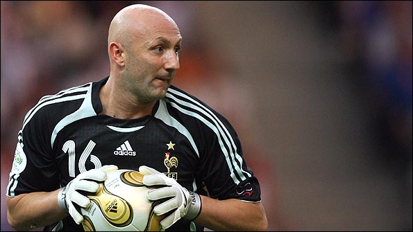 French goalkeeper Fabien Barthez