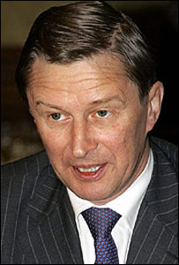 روس کے وزیر دفاع سرگئی ایوانو 