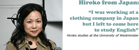Grammar challenger Hiroko from Japan