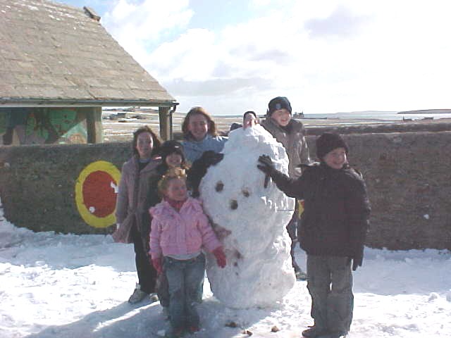 The snowman that we finished