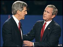 John Kerry ve George Bush