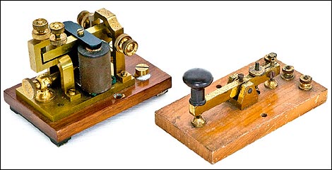 Telegraph Equipment. Courtesy Guernsey Museums
