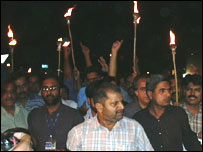 اسلام آباد میں پابندی کے خلاف احتجاج