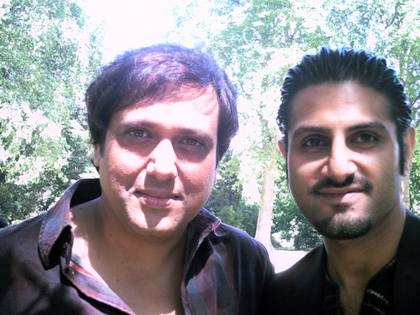 Pablo with Bollywood funny man Govinda