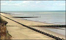 beach at happisburgh: