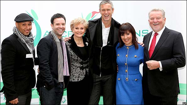 Miguel Doforo, Darren Bennett, Angela Rippon, Mark Foster, Arlene Phillips and Rod Aldridge at the launch of Dance Champions