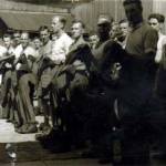 Boot inspection one Sunday morning in the factory yard. Little parades although monotonous help to kill the time.