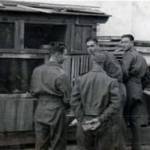 Caught by the click of the camera. One Sunday morning outside the billet