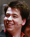Michael McIntyre during 2008 recording of BBC Radio 4 show The Big Night In