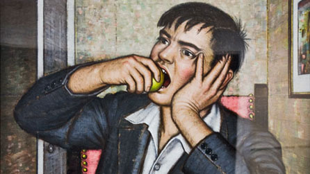 Boy With Apples by Alfred Janes. Property of BBC Cymru Wales