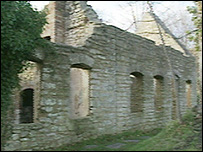 Most of the buildings are in ruins