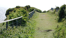 the coastal track to Rhoose Point