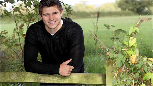 Ben Youngs relaxes in the countryside