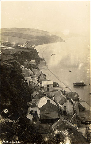 Looking down on Hallsands village 
