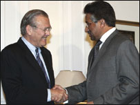 رمزفیلڈ اور مشرف