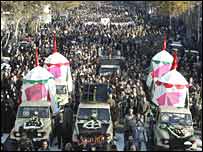 تشييع جنازه قربانيان حادثه