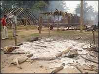 आदिवासी कैंप पर हमला