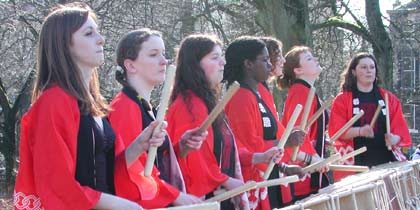 Val Forsyth and Psycho Taiko