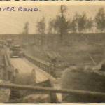 May 1945 — ‘C’ and ‘D’ Subs seen crossing a Bailey bridge over the River Reno, Italy This photograph was taken by Sergeant Arthur Ward from Sub ‘B’ Sir Donald Coleman Bailey was born in Rotherham he went on to design the Bailey Bridge which was of great military value in WW2.