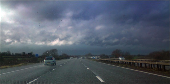 Heavy weather on the M4 through Wiltshire (photo: Doug Fergusson)