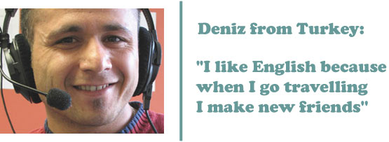 Deniz from Turkey - 'I like English because when I go travelling I make new friends'