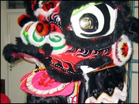 Lion dancing at Costessey Infant School