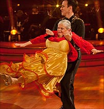 Ann Widdecombe and Anton du Beke