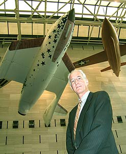 Jeff Hoffman with SpaceShipOne