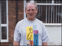 My grandad, Joe Bell, after the Great North Run