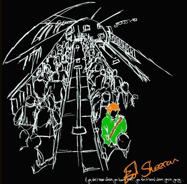 Ed Sheeran Album Cover - Black Version