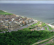 Aerial picture of Saltburn