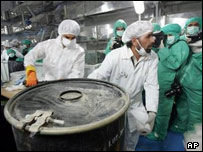 تاسيسات اتمی اصفهان (انتقال کيک زرد)