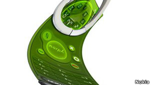 诺基亚概念可弯曲手机