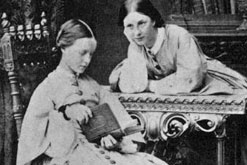 Millicent and Agnes Garrett at home, circa 1865