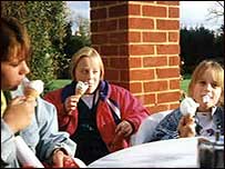 Debbie Johnson and her sisters.
