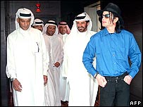 مايکل جکسون در کنار محمد بن سلايم