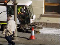 Street cleaning in Hereford