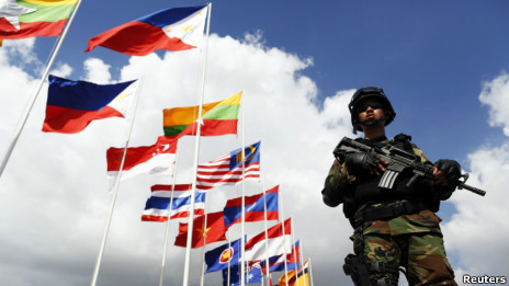 Canh gác ở hội nghị Asean tại Phnom Penh 2012