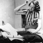 Clare Lawson Dick gets ready for work after sleeping in one of the BBC's offices