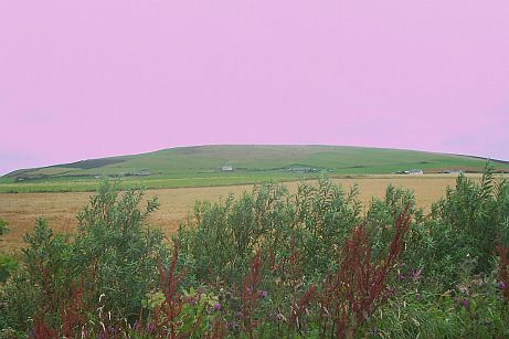 The sky at night...it is so bright...PINK SKY IN ORKNEY!