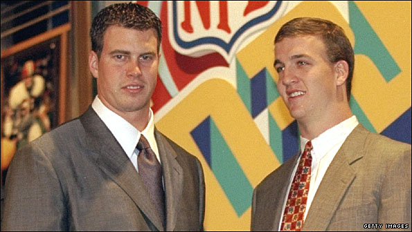 Ryan Leaf and Peyton Manning