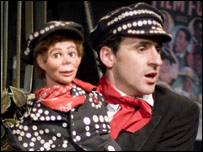 Sandy Buckets (Tom Peters) with friend