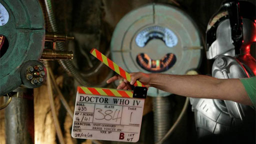 The Cyberleader was thrilled by his new microscope...