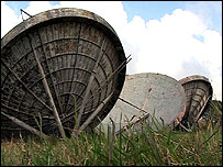 Radar dishes at RAF Stenigot