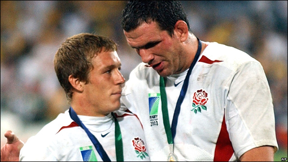 Jonny Wilkinson and Martin Johnson