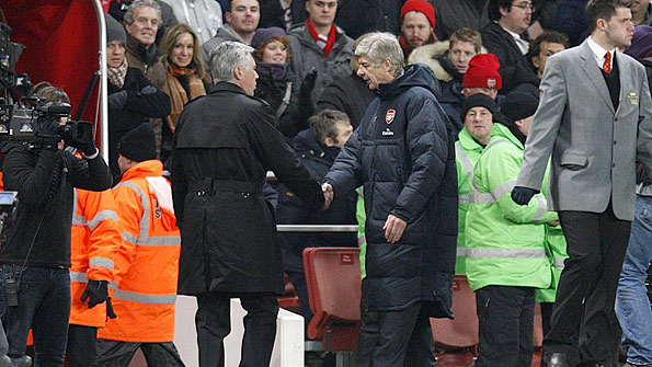 Carlo Ancelotti (left) and Arsene Wenger
