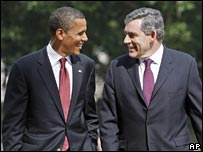 Barack Obama and Gordon Brown