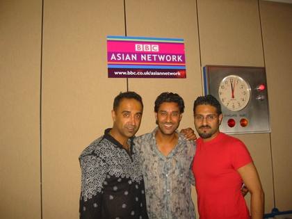 Raj and Pablo with Harbhajan Mann